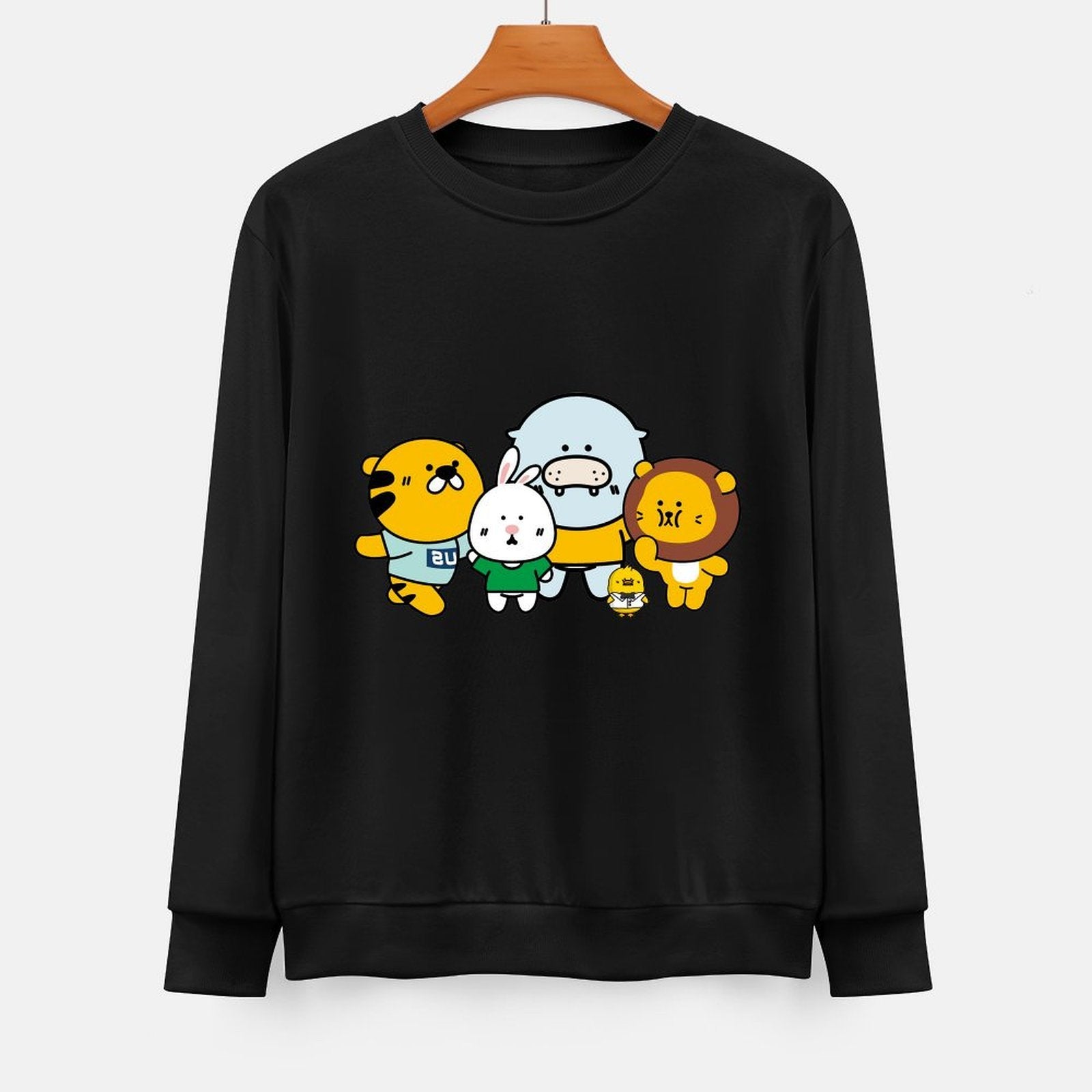 Front Patterned Long Sleeve TopEverydayWear Unisex